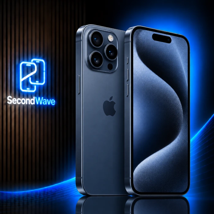 [SW-IP15P-128-BLU-B] iPhone 15 PRO · 128GB · Blue Titanium · Licht gebruikt