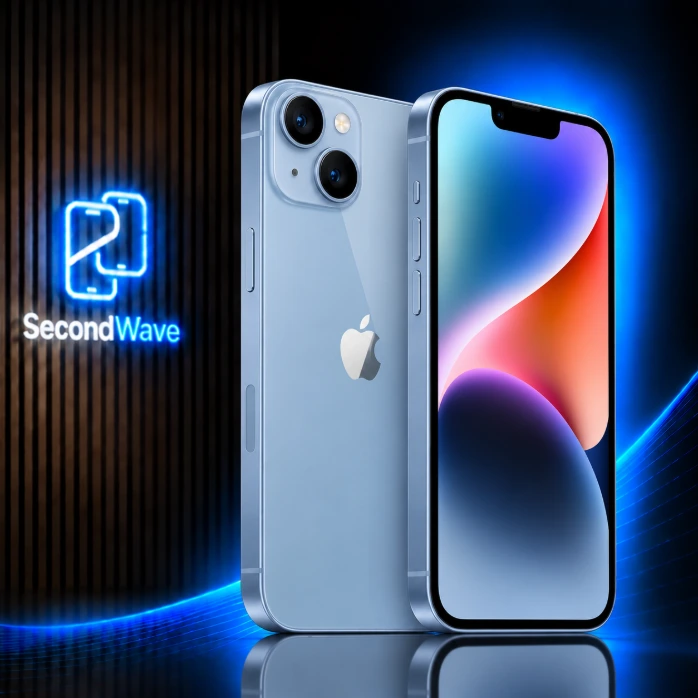 iPhone 14 · 128GB · Blauw · Licht gebruikt